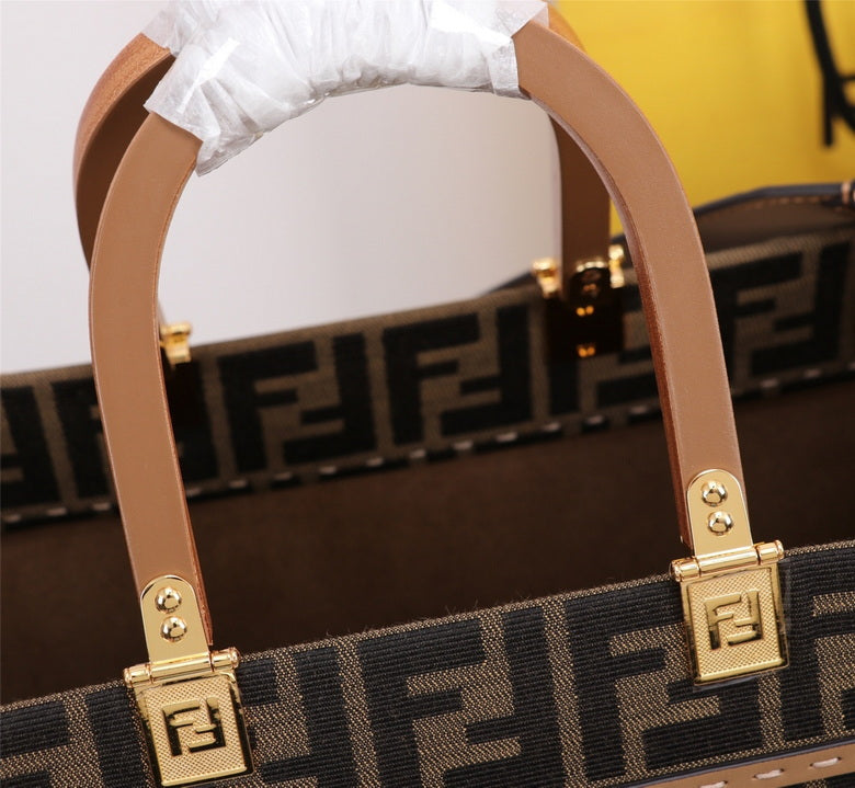 Bolsa Fendi Sunshine Jacquard Tote