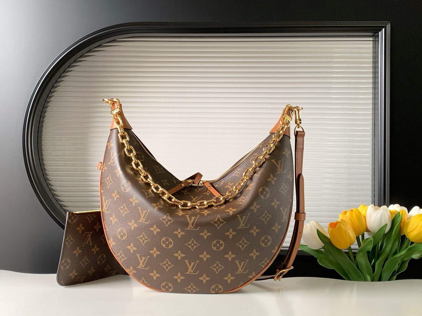 Bolsa Hobo Loop Monogram Louis Vuitton