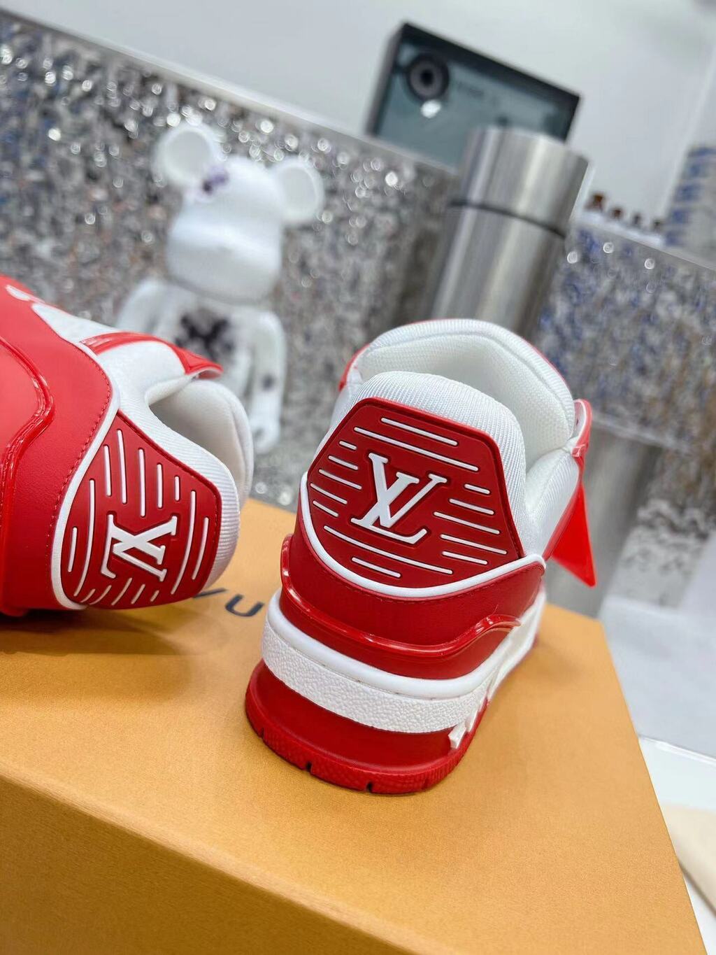 Louis Vuitton Trainer Red White