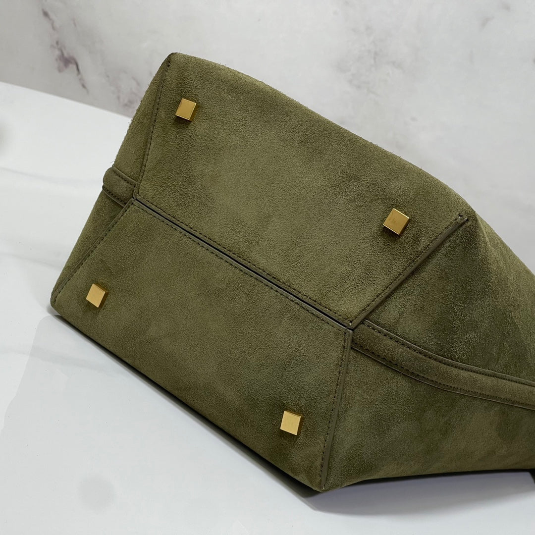 Bolsa Saint Laurent Le 37 Medium Suede Green