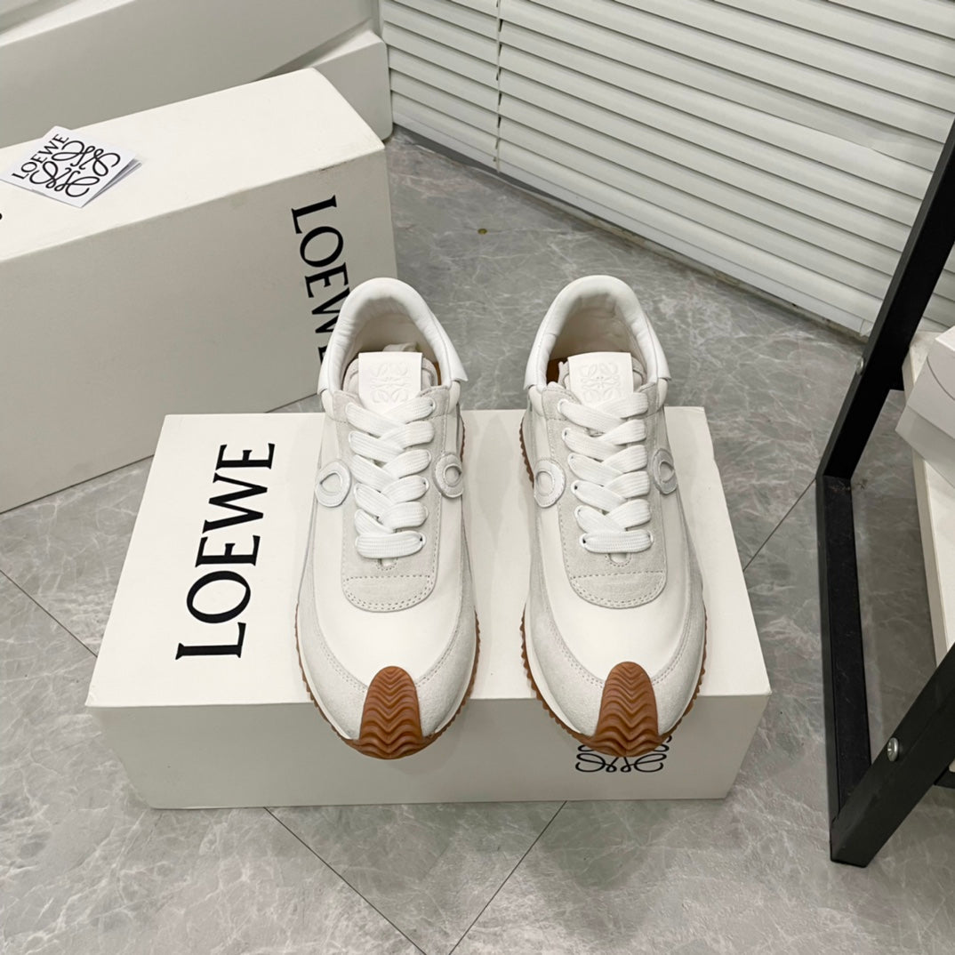 LOEWE Flow Runner White Suede