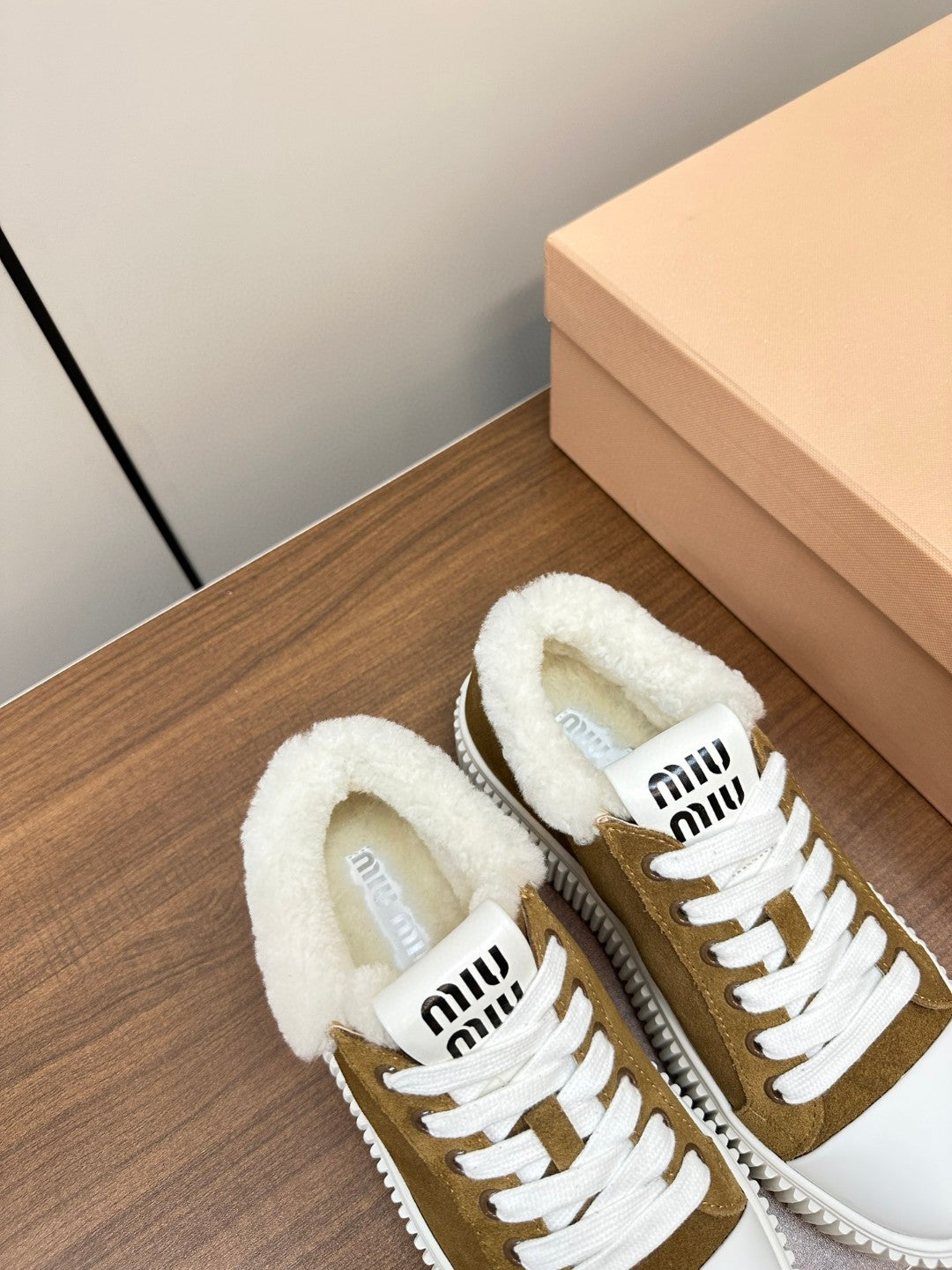 Miu Miu Sneakers in Suede Leather