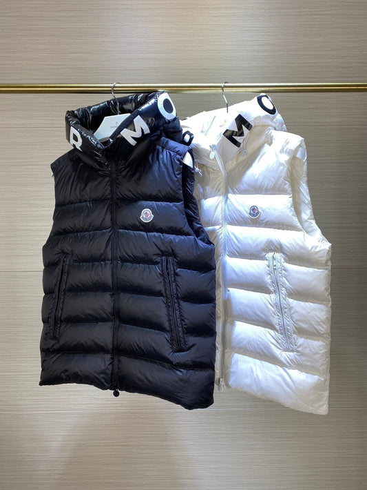 MONCLER SLEEVELESS - BOURNE WHITE \ BLACK