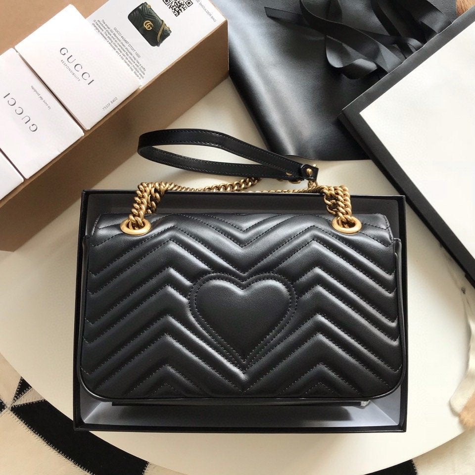 Gucci GG Marmont Small Matelasse Bag Black