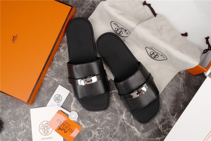 Hermes Gabriel Sandal Noir