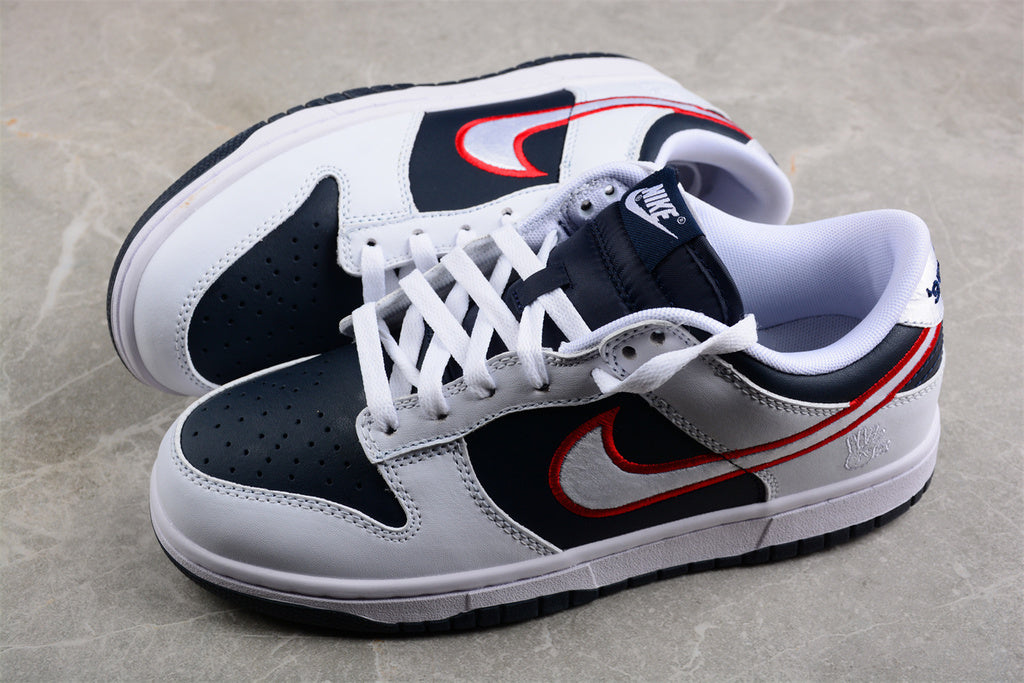 Nike Dunk Low Houston Comets Four-Peat Preto e Branco DZ2780-100