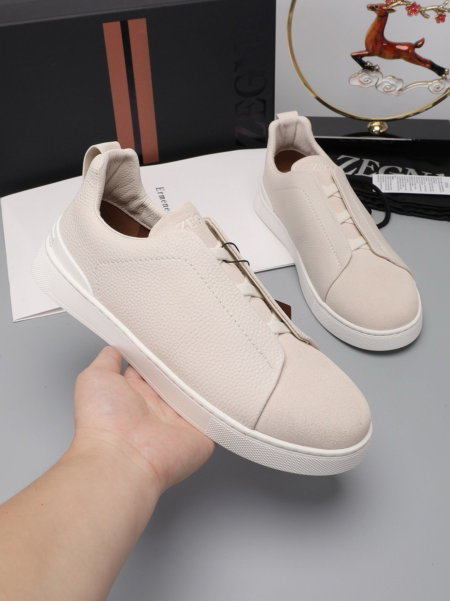 ZEGNA  Triple Stitch Sneakers