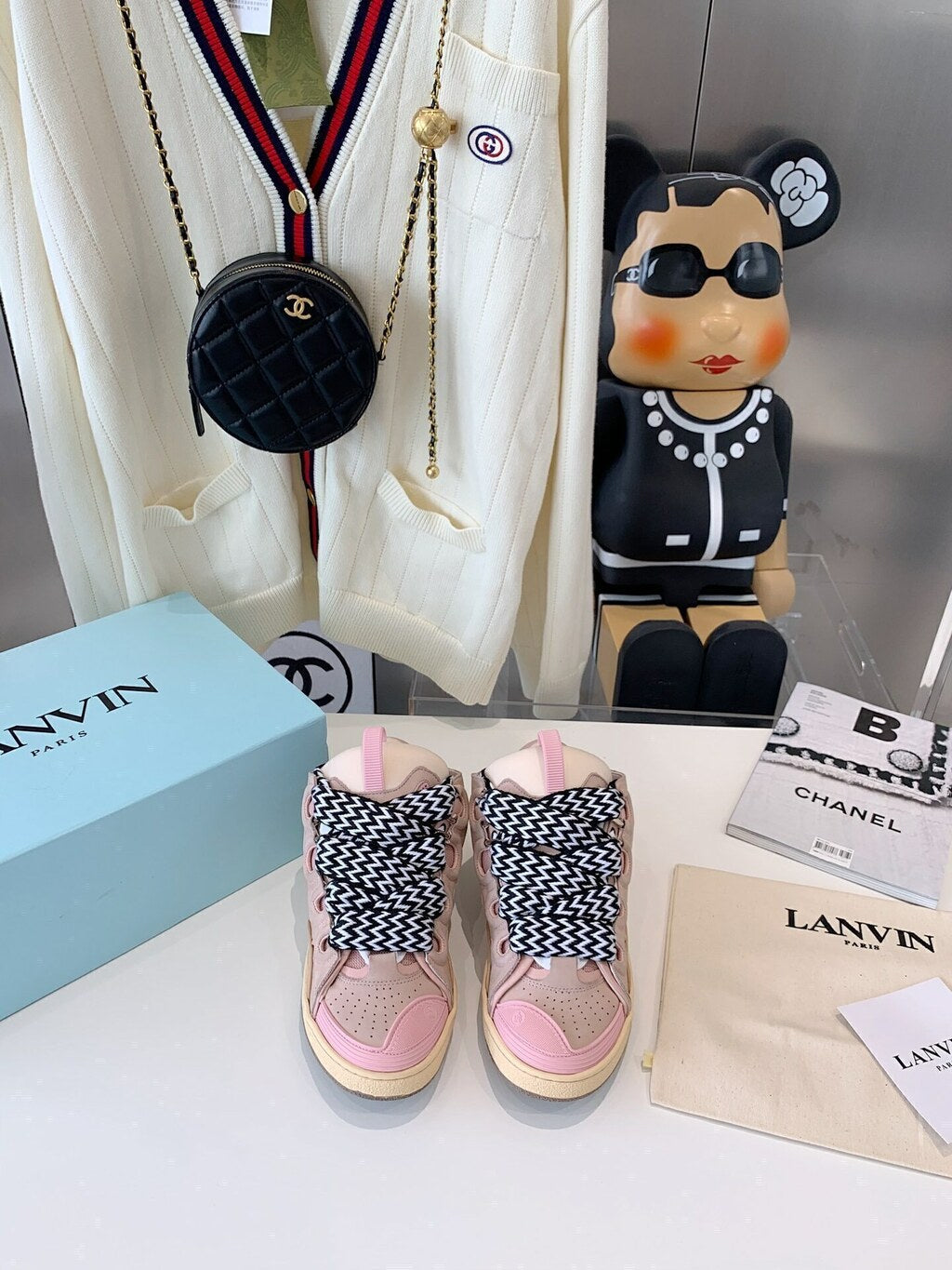 Lanvin Leather Curb Pink Gum