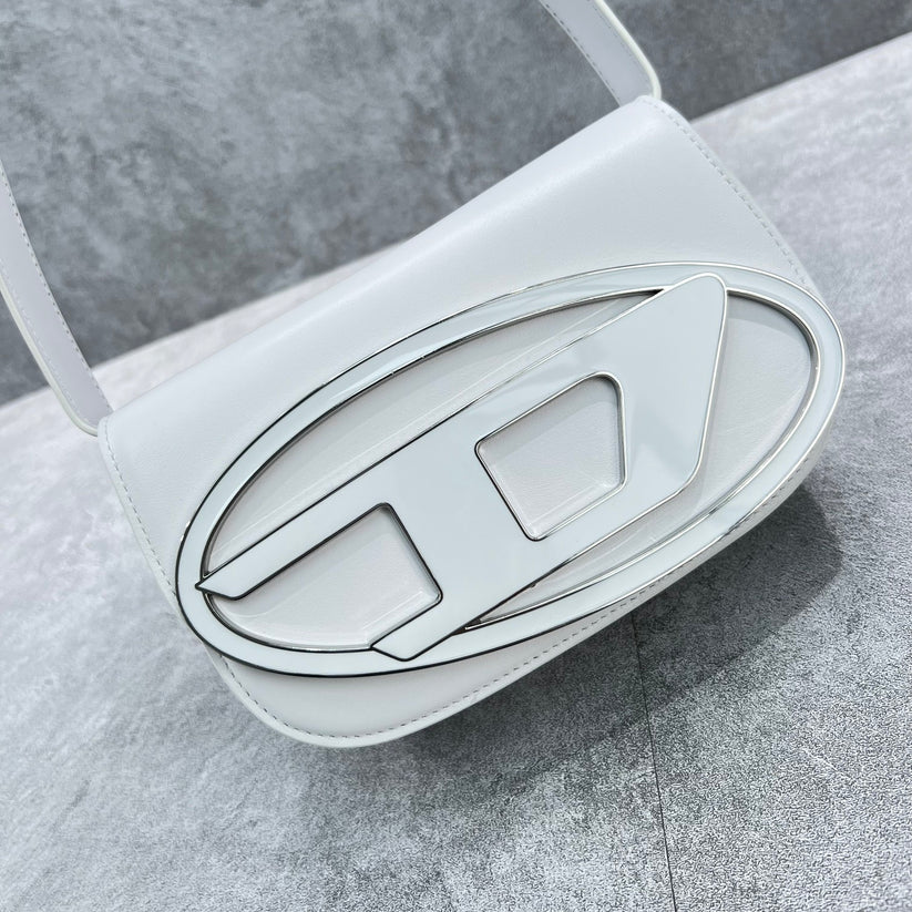 Diesel 1DR Shoulder Bag Nappa Leather White