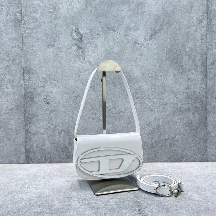 Diesel 1DR Shoulder Bag Nappa Leather White