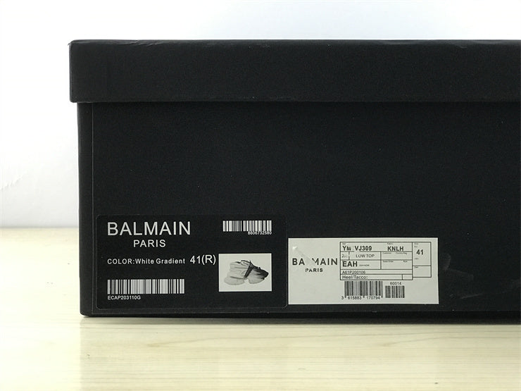 Balmain Unicorn Low-Top White Black Gradiant