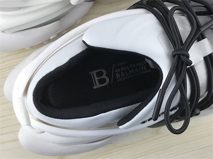 Balmain Unicorn Low-Top White Black Gradiant