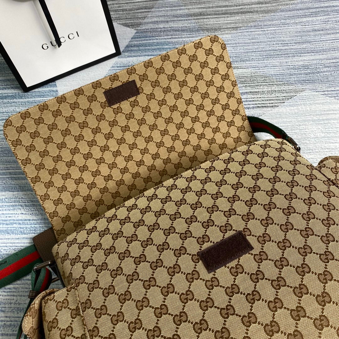 Gucci Messenger Bag GG Beige & Brown