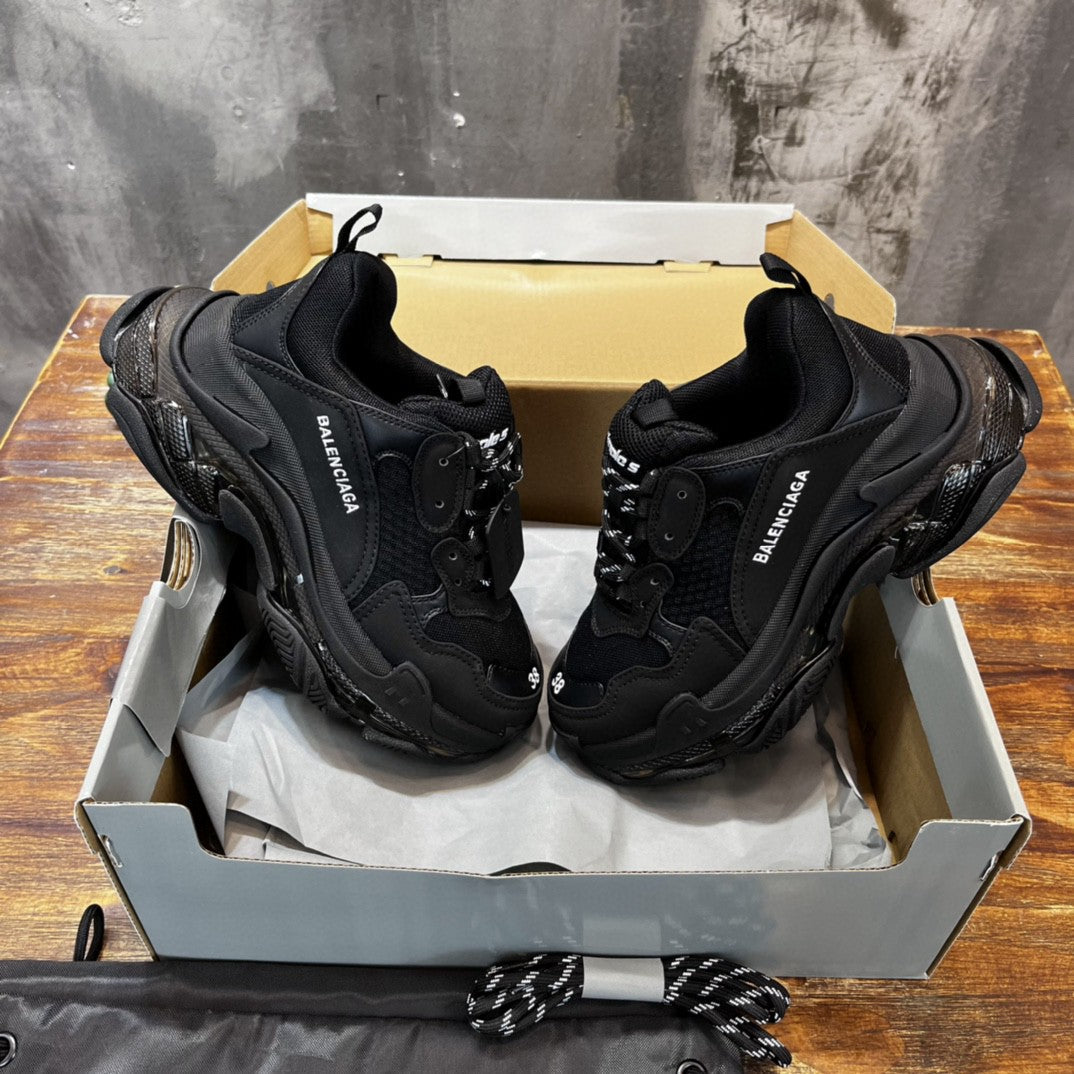 Balenciaga Triple S Black Sola transparente