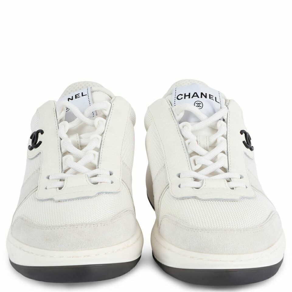 Chanel CC Logo White Sneakers (Pronta entrega)