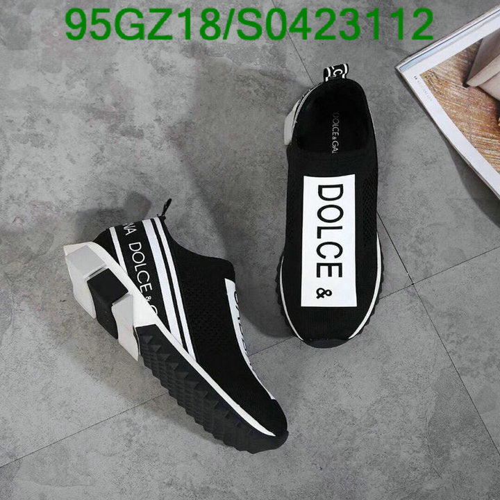 Dolce & Gabbana Sorrento Logo Slip On Black Grey White