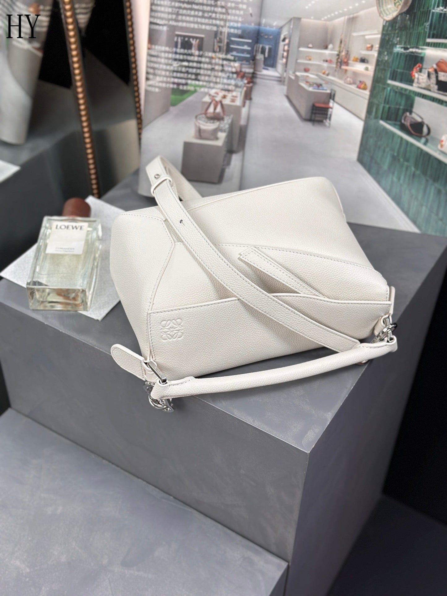 Bolsa Loewe Puzzle Small White