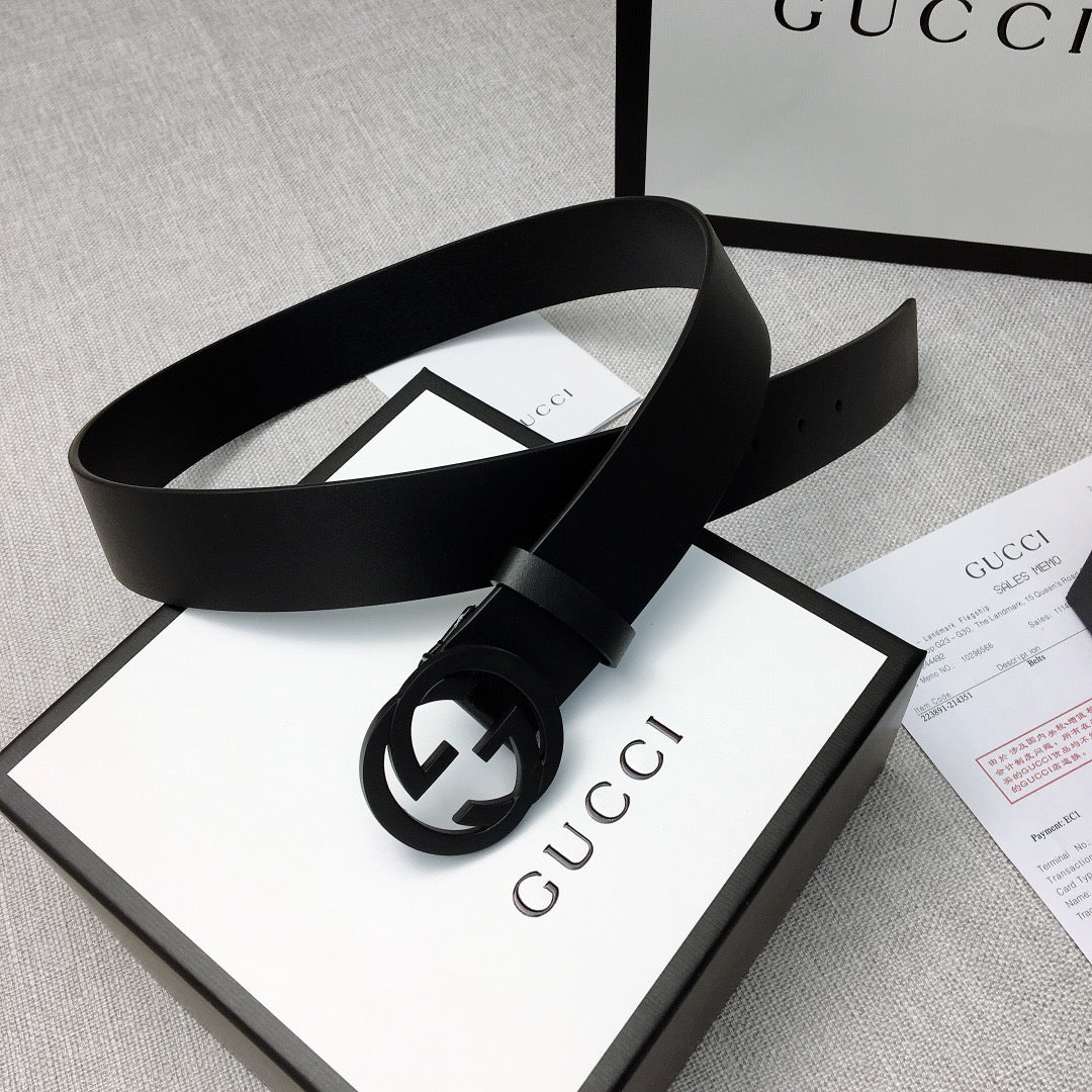 Cinto Gucci GG Black