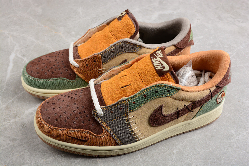 Air Jordan 1 Low Voodoo Flax and Oil Green DZ7292-200