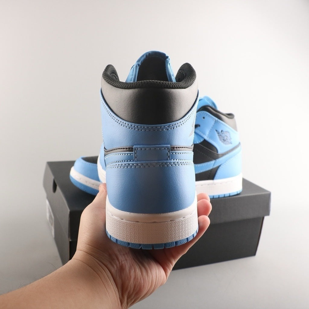 Jordan 1 Mid University Blue Black (Pronta entrega)