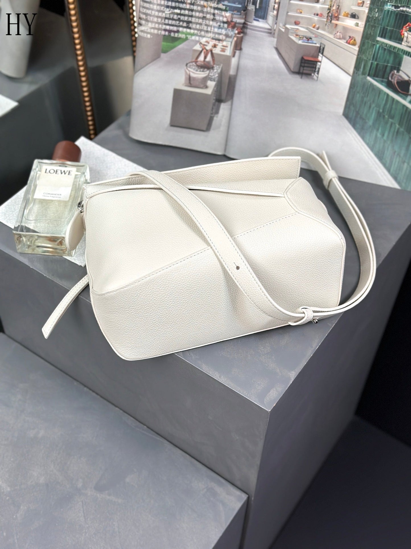 Bolsa Loewe Puzzle Small White