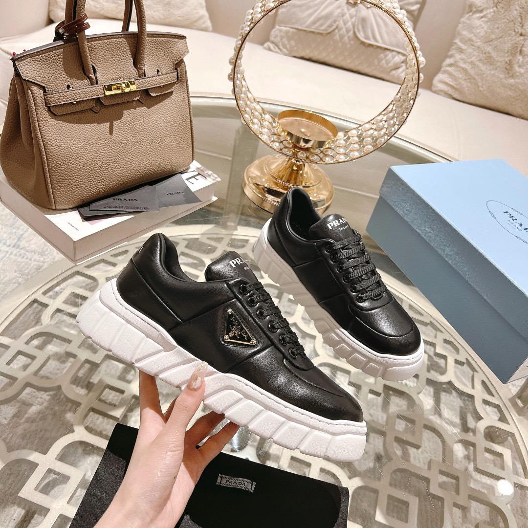 Prada Leather Black White