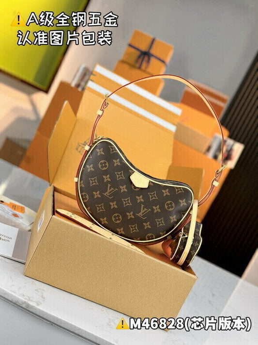 Bolsa Croissant MM Brown Monogram