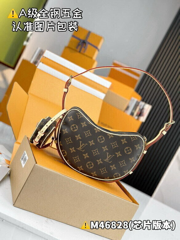 Bolsa Croissant MM Brown Monogram