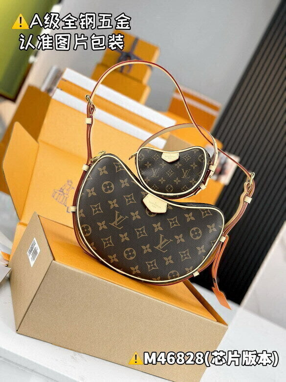 Bolsa Croissant MM Brown Monogram