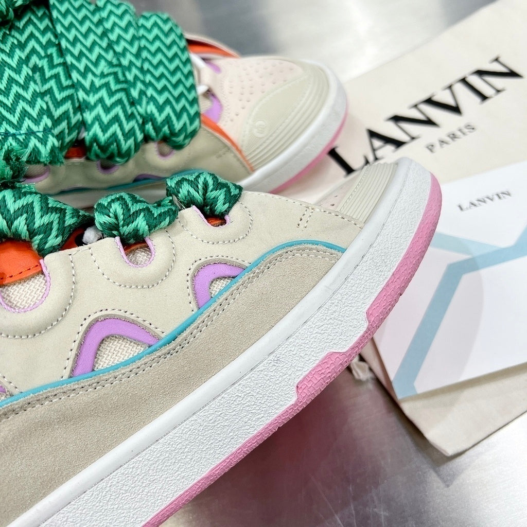 Lanvin Curb Sneaker Beige Pink