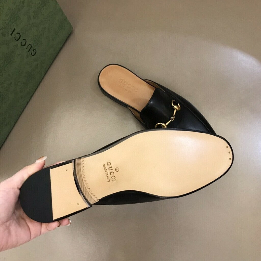 Gucci Princetown Slipper Black Leather