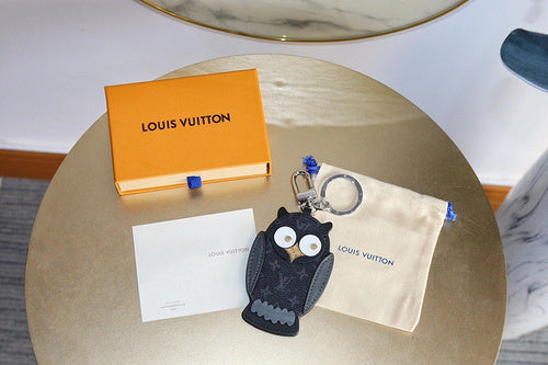 Chaveiro Bag Charm Lv Monogram Eclipse Portecle Owl