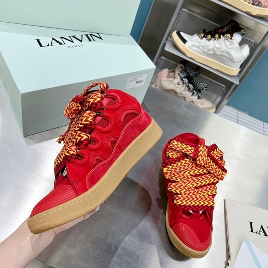 Lanvin Leather Curb Poppy Red