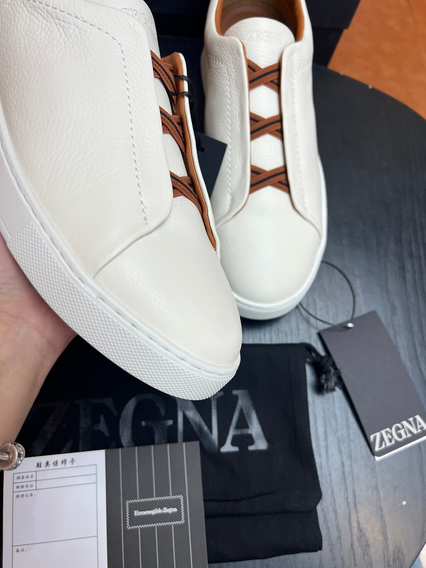 ZEGNA  Triple Stitch Sneakers