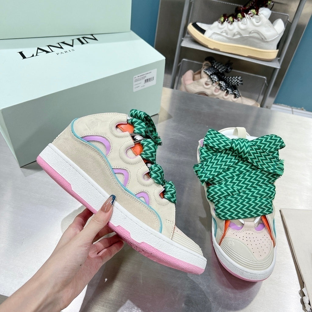 Lanvin Curb Sneaker Beige Pink