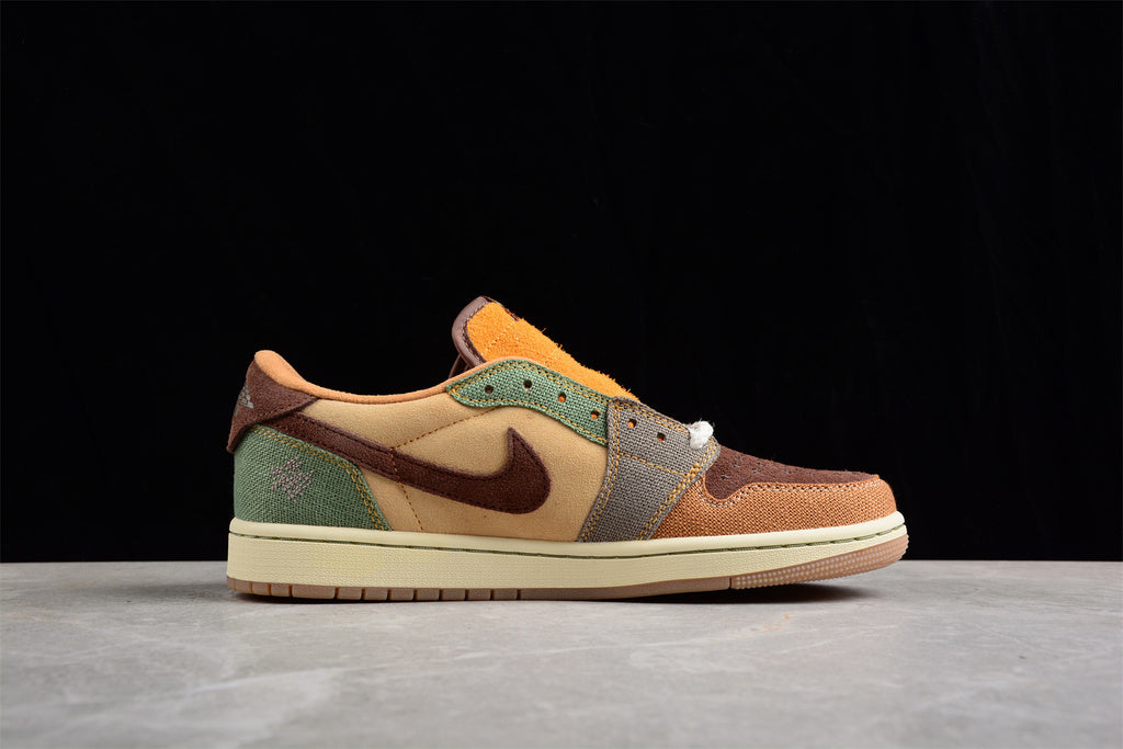 Air Jordan 1 Low Voodoo Flax and Oil Green DZ7292-200