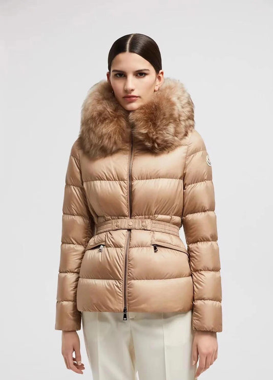 Jacket Moncler Boed Hooded Shearling Short Down