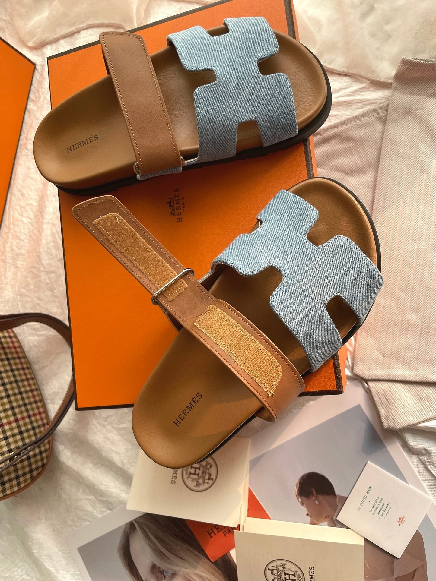 Hermes Chypre Sandal Denim