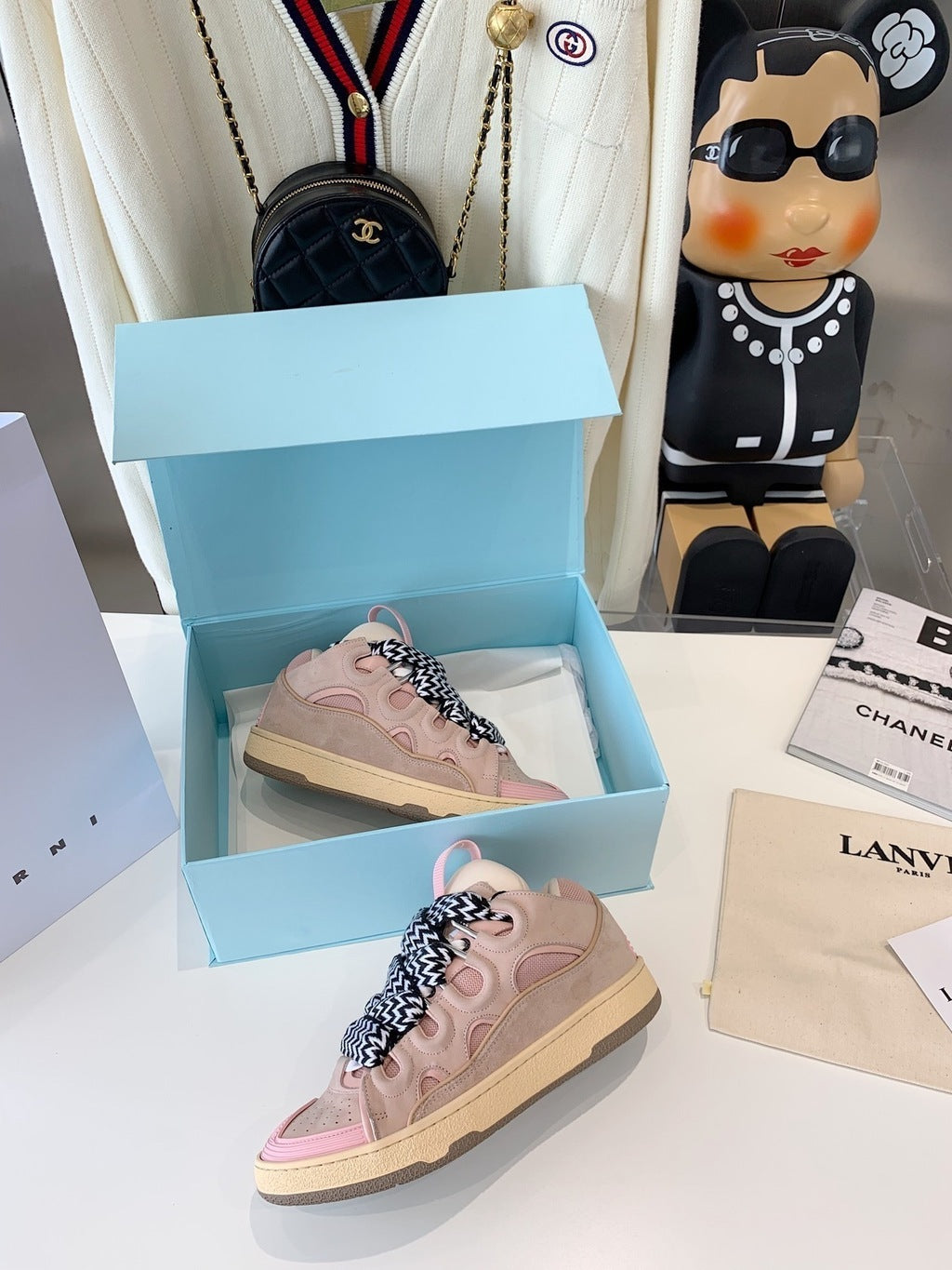 Lanvin Leather Curb Pink Gum