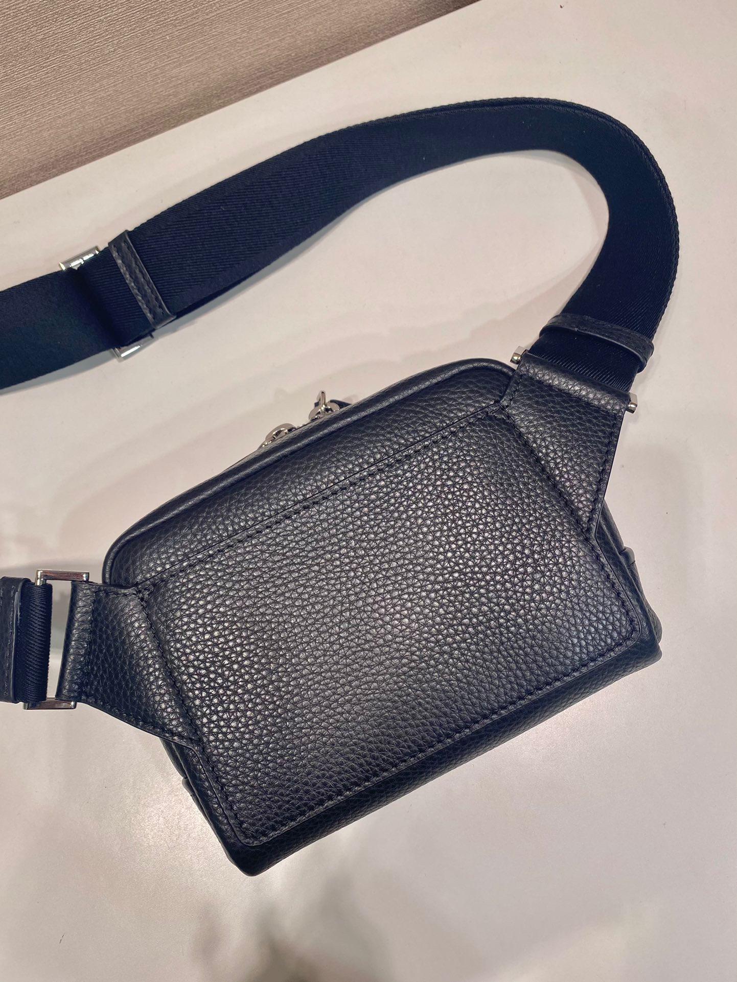 Prada Brique Shoulder Bag Black