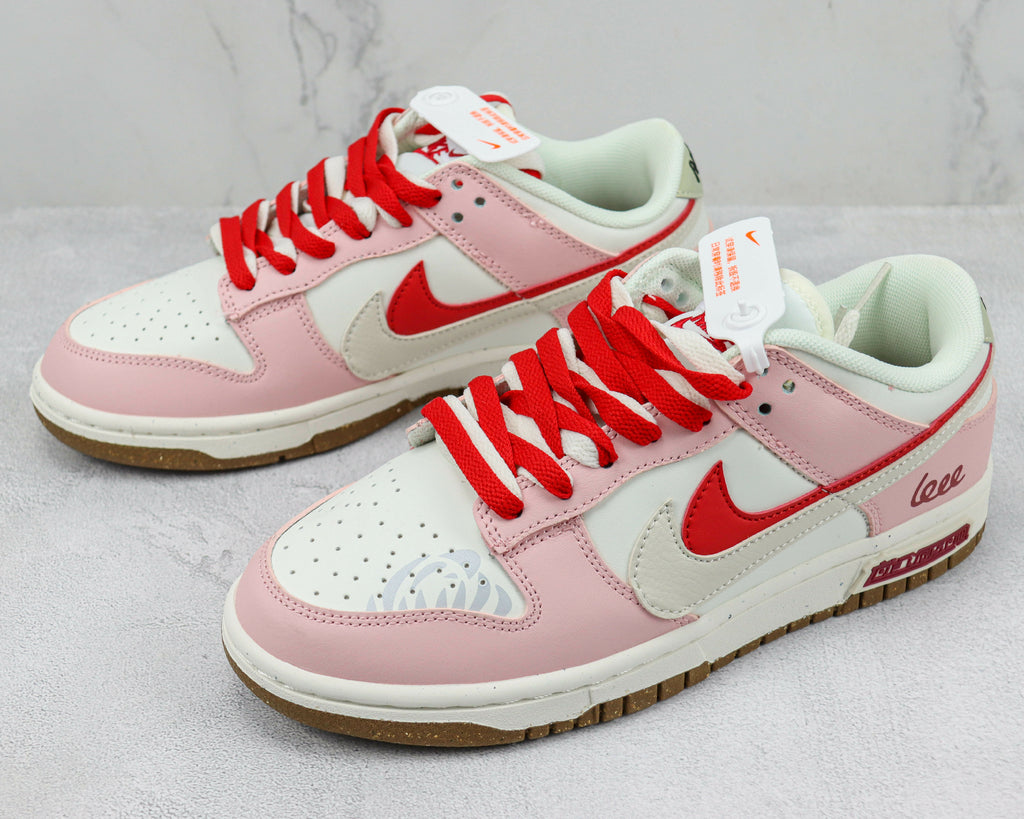 NIKE SB DUNK LOW DUBLO BRANCO ROSA ( Pronta entrega )