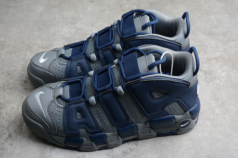 Air More Uptempo Cool Grey Midnight Navy