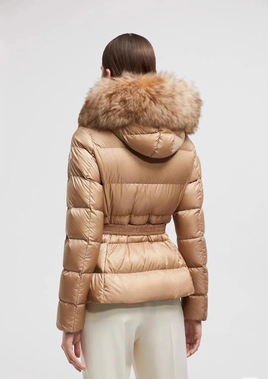 Jacket Moncler Boed Hooded Shearling Short Down