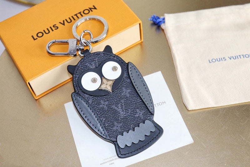 Chaveiro Bag Charm Lv Monogram Eclipse Portecle Owl