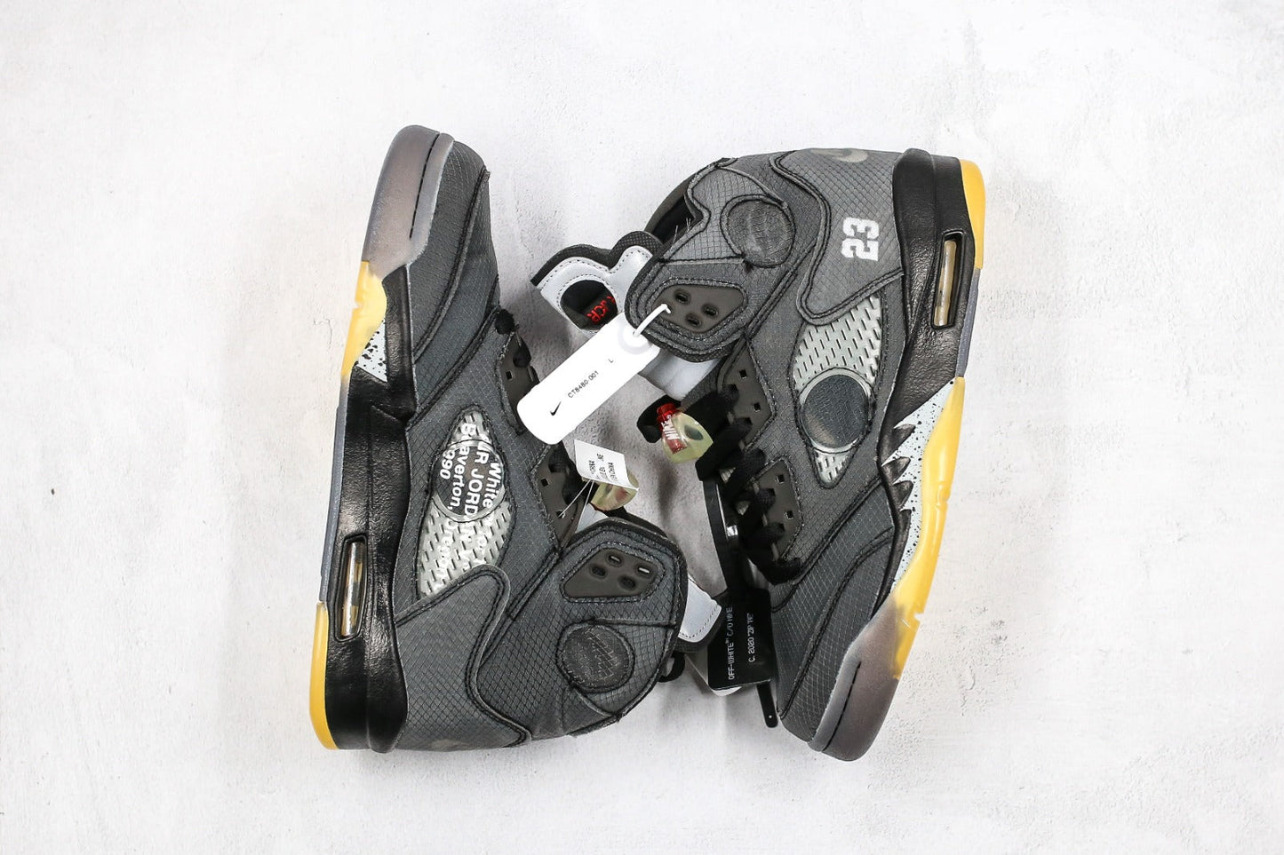 Off-White x Air Jordan 5 Black Metallic