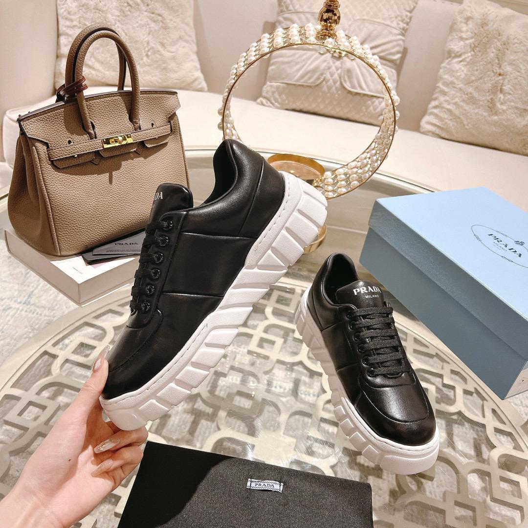 Prada Leather Black White