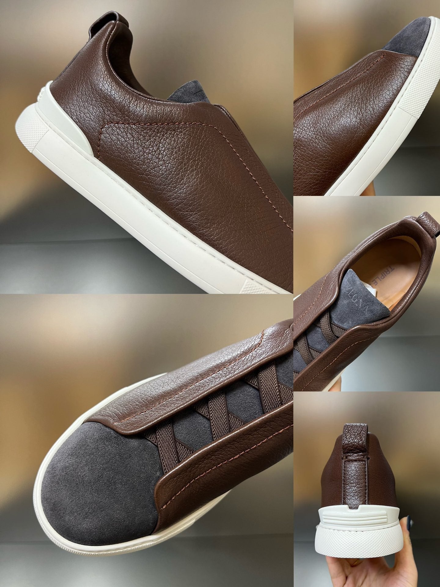 ZEGNA  Triple Stitch Sneakers