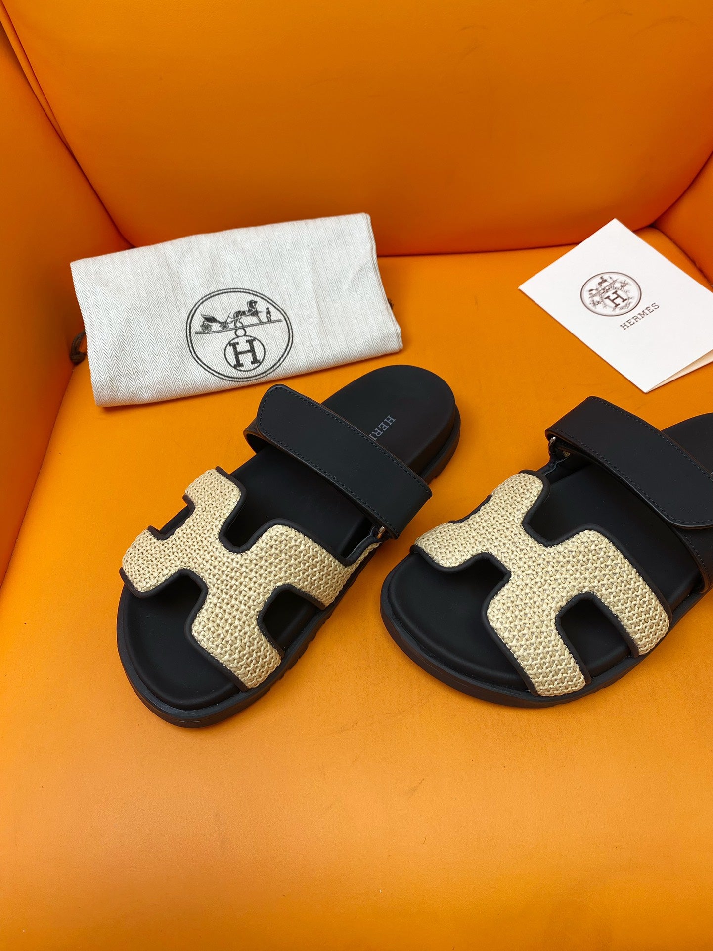 Hermes Chypre Sandal Black