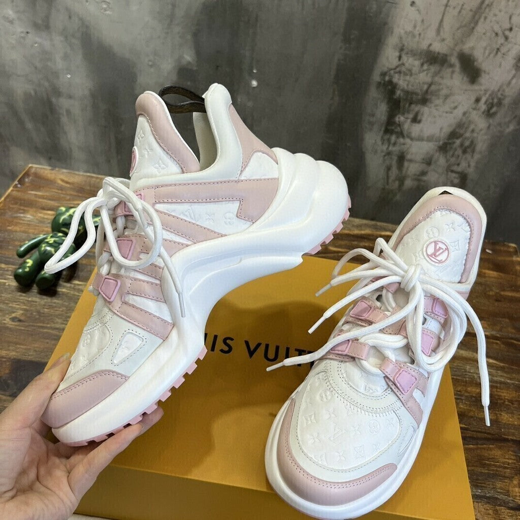 Archlight Trainer Monogram White Pink