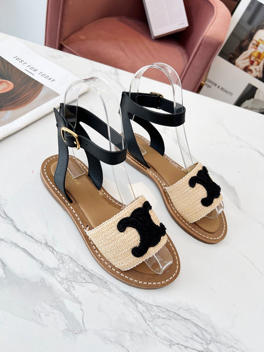 CELINE LYMPIA FLAT STRAP SANDAL